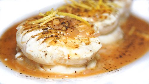 Seared Halibut with Ginger, Lemon and Garam Masala