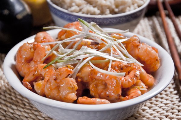 Maine Shrimp with Lemon-Ginger Sauce
